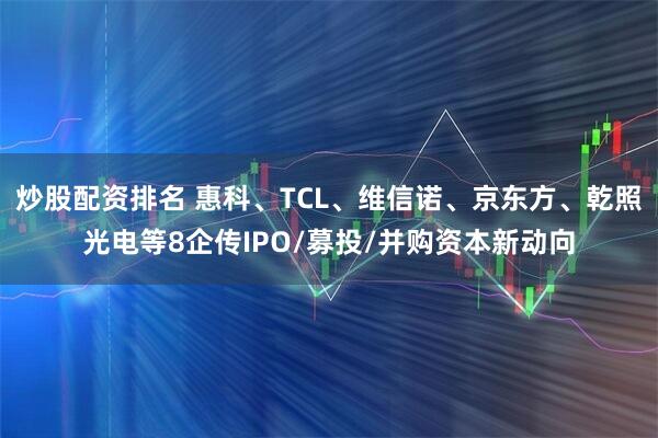 炒股配资排名 惠科、TCL、维信诺、京东方、乾照光电等8企传IPO/募投/并购资本新动向
