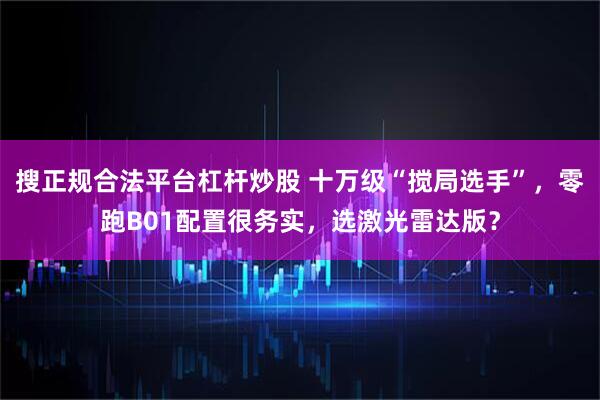 搜正规合法平台杠杆炒股 十万级“搅局选手”，零跑B01配置很务实，选激光雷达版？