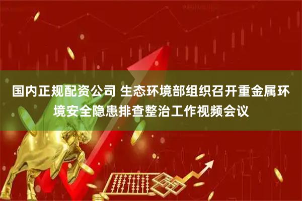 国内正规配资公司 生态环境部组织召开重金属环境安全隐患排查整治工作视频会议